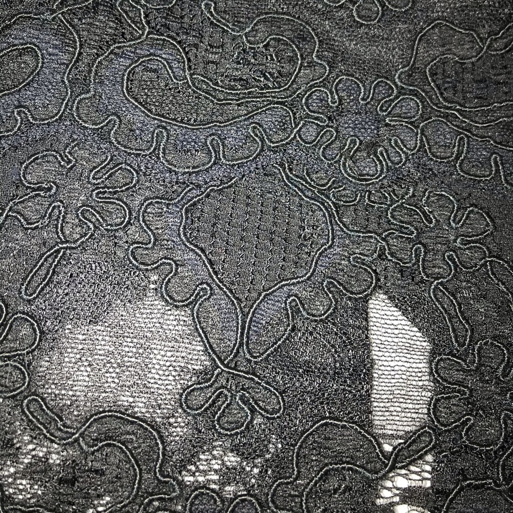 Vintage Liz Claiborne Lace-Trimmed Layered Cocktail Dress - Picture 6 of 8